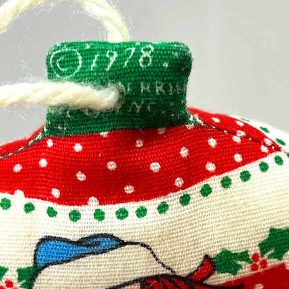 VTG 1978 Handmade Fabric Raggedy Andy Hanging Christmas Ornament 4" Tall - Picture 3 of 8